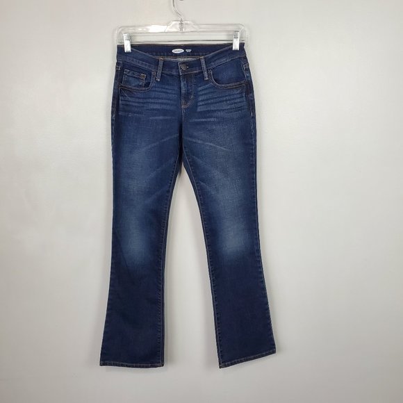 Old Navy Original Low Rise Boot-Cut Denim Jeans Size 0P - Picture 1 of 10